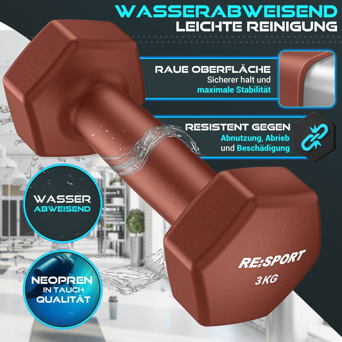 Dumbbell Set met Standaard & 3 Fitnessbanden – 3 Paar, 1–18 kg - Spotlights shopping