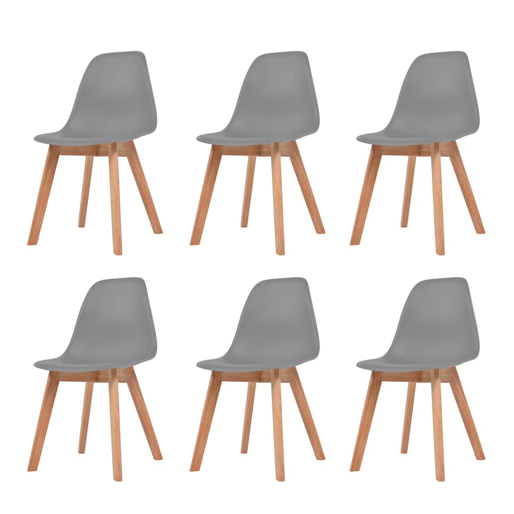Set van vier turquoise Scandinavische eetkamerstoelen met ergonomische kunststof kuipzitting en houten poten