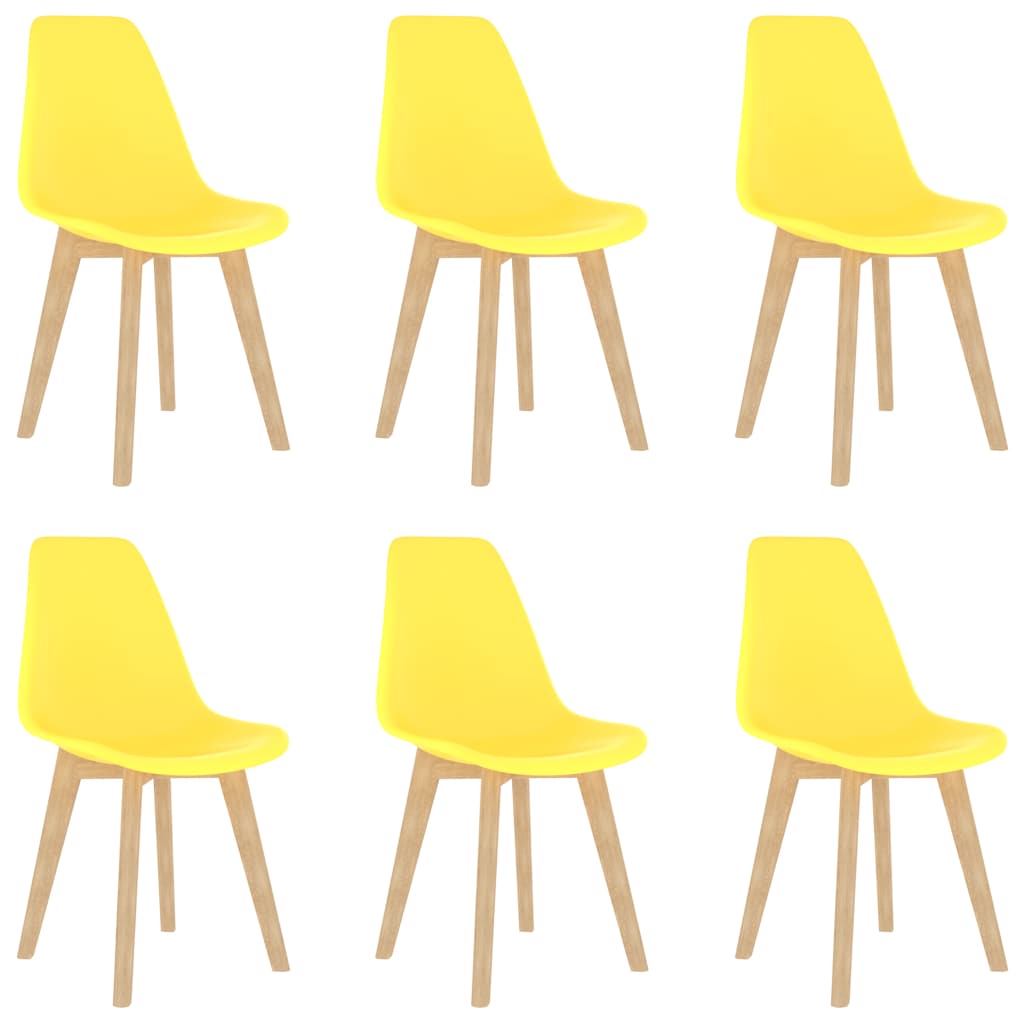 Set van vier turquoise Scandinavische eetkamerstoelen met ergonomische kunststof kuipzitting en houten poten