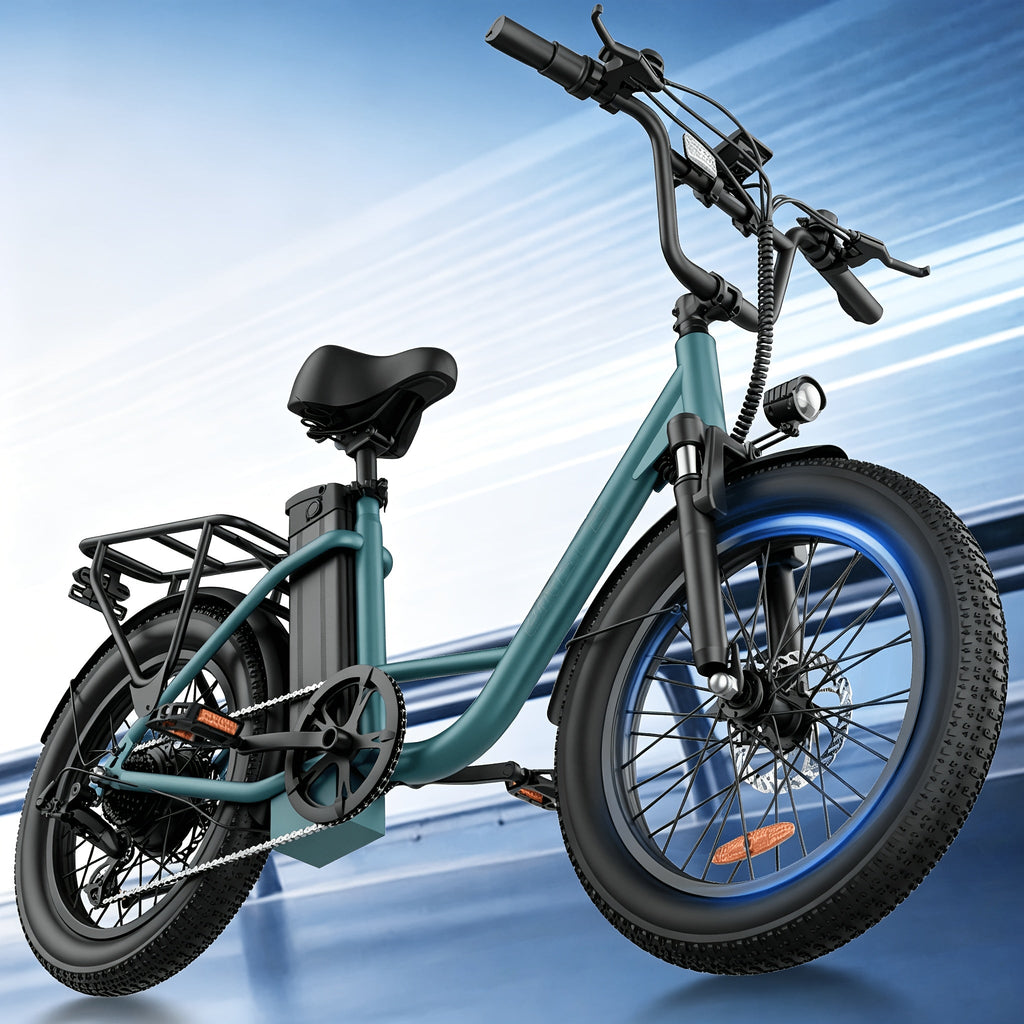 -bike met 13Ah accu en tot 80 km bereik