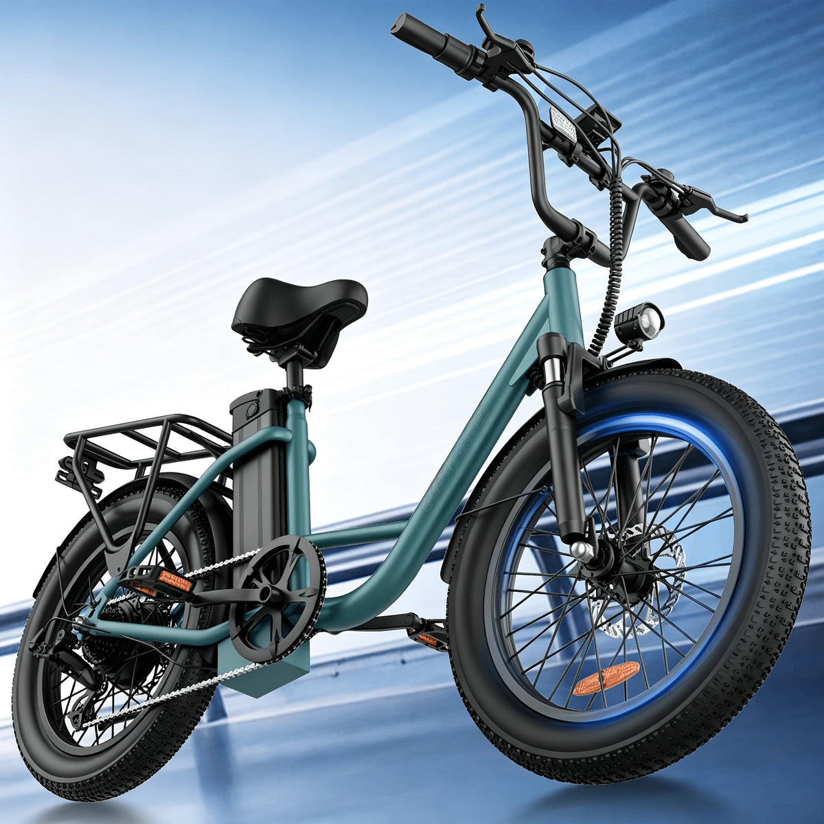 -bike met 13Ah accu en tot 80 km bereik