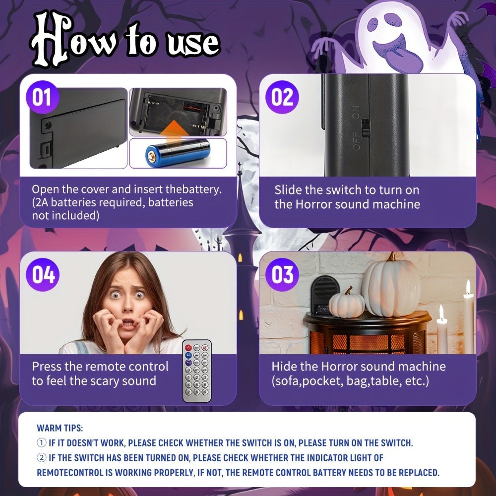 Halloween geluidseffecten apparaat met 30 geluiden