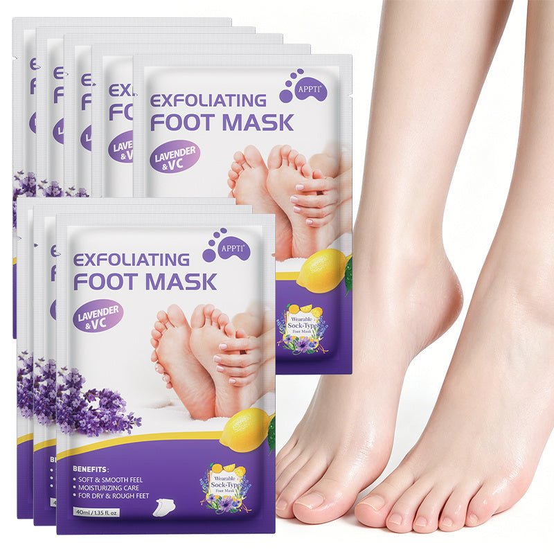 Verzorgend exfoliërend voetmasker voor droge en ruwe voeten