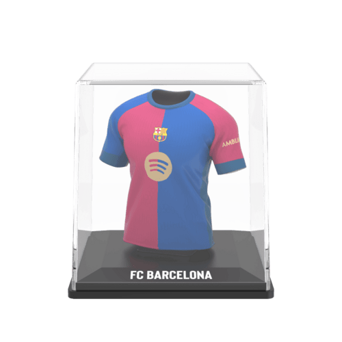 FC Barcelona My Jersey 2024/2025 Home officieel gelicentieerd mini voetbalshirt met display case en Augmented Reality
