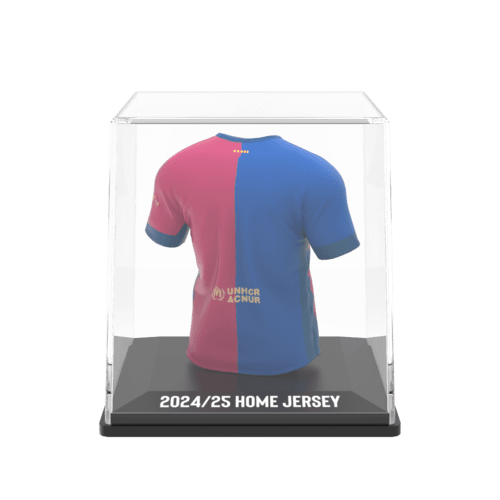 FC Barcelona My Jersey 2024/2025 Home officieel gelicentieerd mini voetbalshirt met display case en Augmented Reality