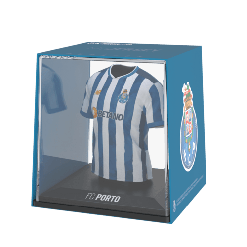 FC Porto My Jersey 2024/2025 Home officieel gelicentieerd mini voetbalshirt met display case en Augmented Reality
