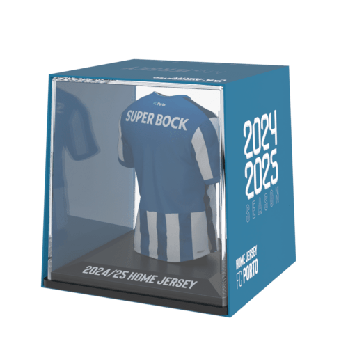 FC Porto My Jersey 2024/2025 Home officieel gelicentieerd mini voetbalshirt met display case en Augmented Reality