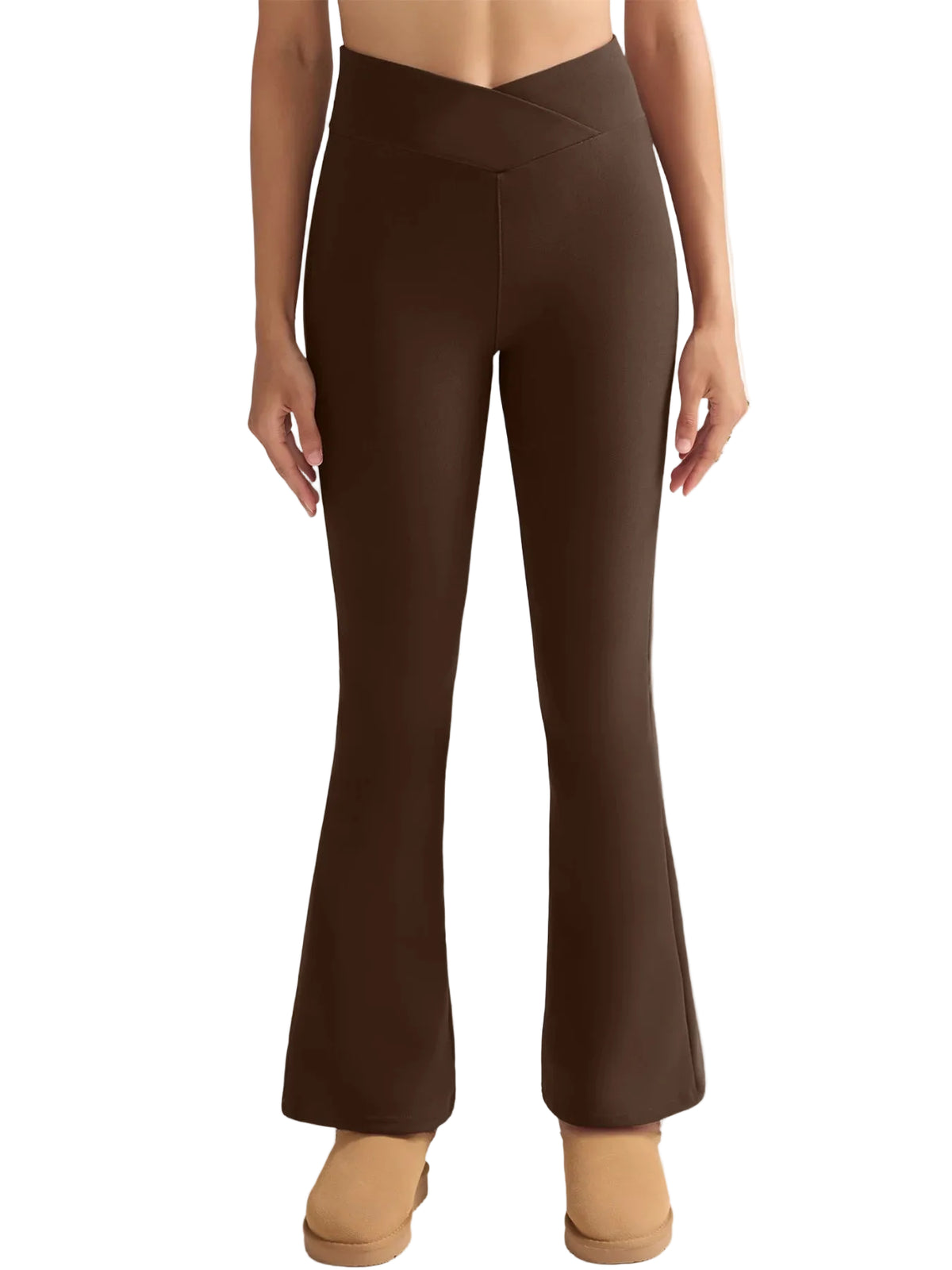 Dames flared broeklegging met fleecevoering