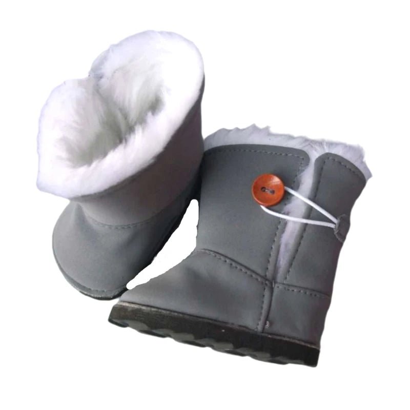 Winterlaarsjes voor een 45 cm en 18 inch pop