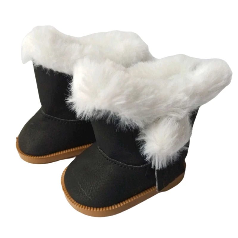Winterlaarsjes voor een 45 cm en 18 inch pop