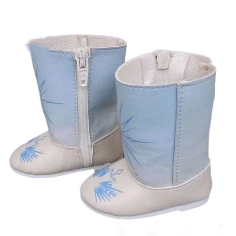 Winterlaarsjes voor een 45 cm en 18 inch pop