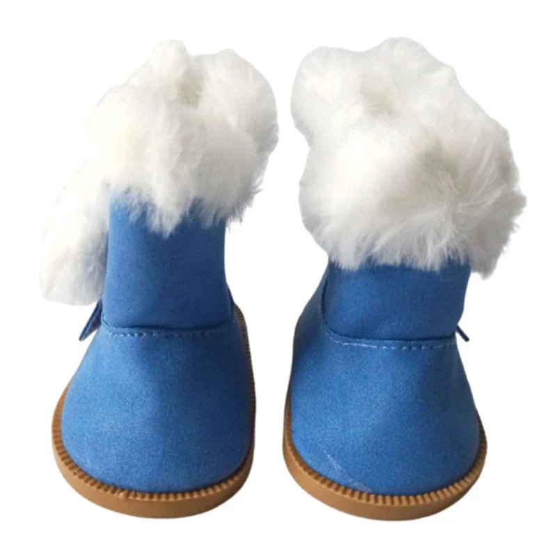 Winterlaarsjes voor een 45 cm en 18 inch pop