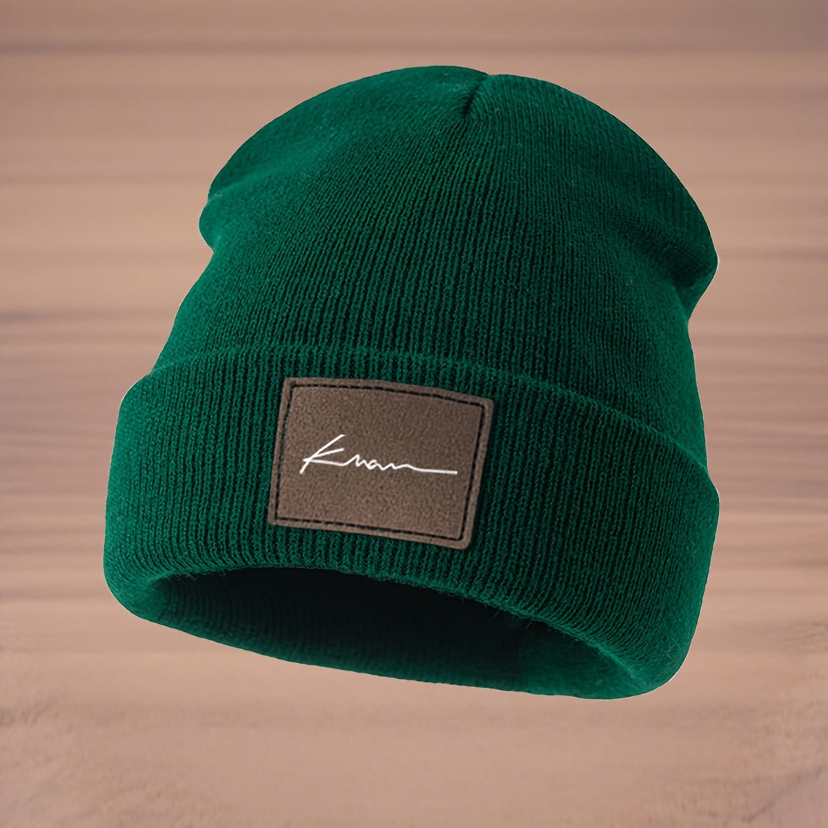 Gebreide Beanie met Letter K – Rekbare Wintermuts - Spotlights shopping