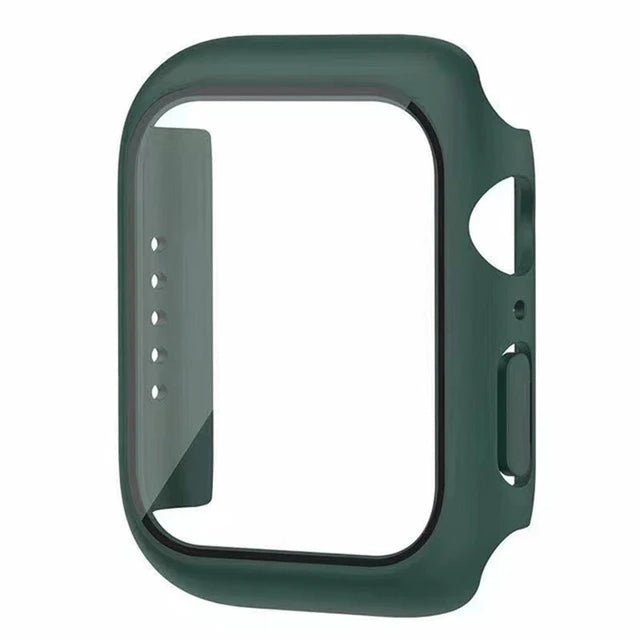 Apple Watch screenprotector met beschermhoes voor Series 5 tot 11 en SE in verschillende maten en kleuren