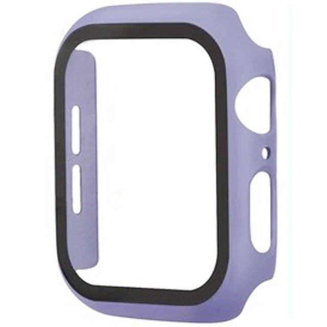 Apple Watch screenprotector met beschermhoes voor Series 5 tot 11 en SE in verschillende maten en kleuren
