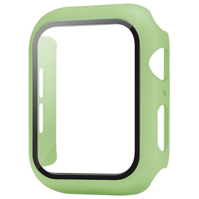 Apple Watch screenprotector met beschermhoes voor Series 5 tot 11 en SE in verschillende maten en kleuren