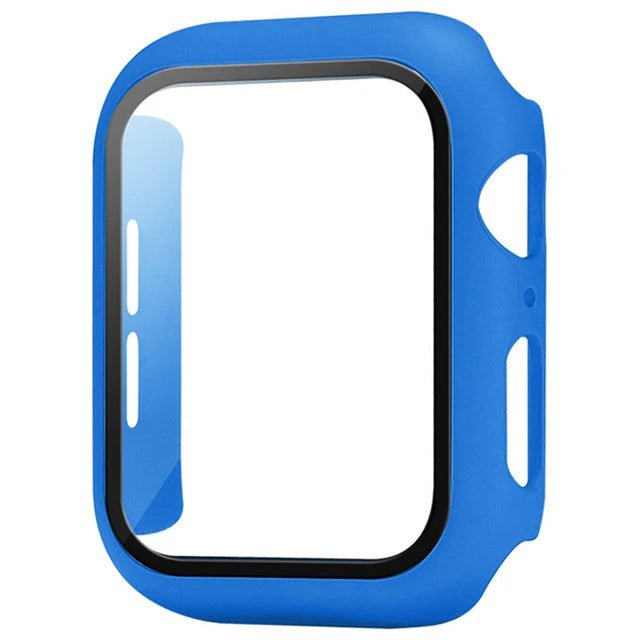 Apple Watch screenprotector met beschermhoes voor Series 5 tot 11 en SE in verschillende maten en kleuren