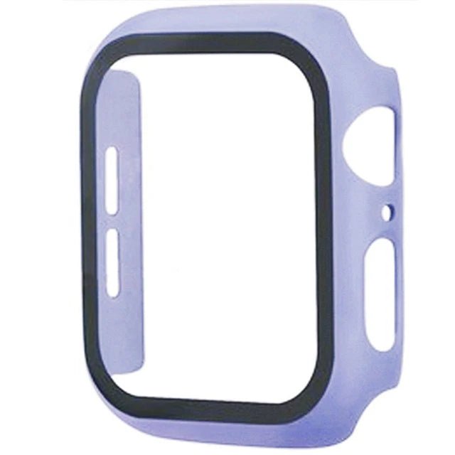 Apple Watch screenprotector met beschermhoes voor Series 5 tot 11 en SE in verschillende maten en kleuren