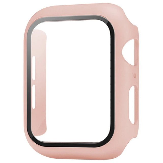 Apple Watch screenprotector met beschermhoes voor Series 5 tot 11 en SE in verschillende maten en kleuren