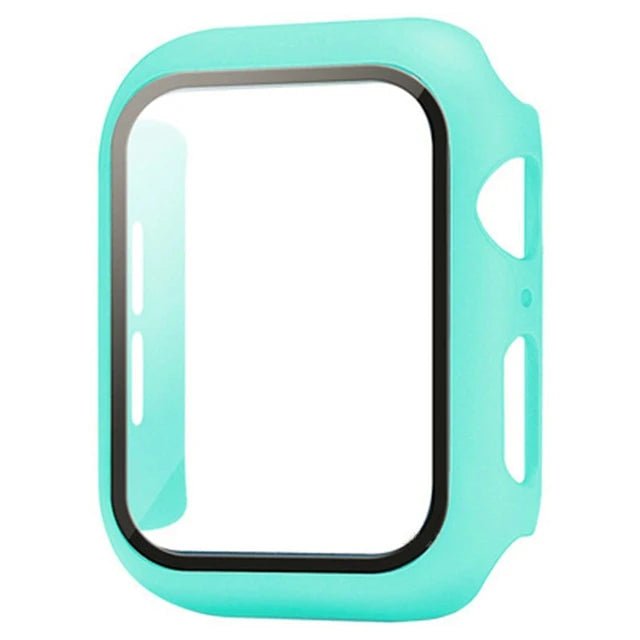 Apple Watch screenprotector met beschermhoes voor Series 5 tot 11 en SE in verschillende maten en kleuren