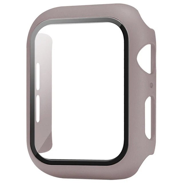 Apple Watch screenprotector met beschermhoes voor Series 5 tot 11 en SE in verschillende maten en kleuren