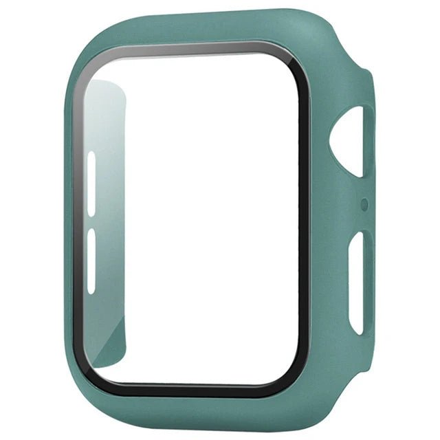 Apple Watch screenprotector met beschermhoes voor Series 5 tot 11 en SE in verschillende maten en kleuren