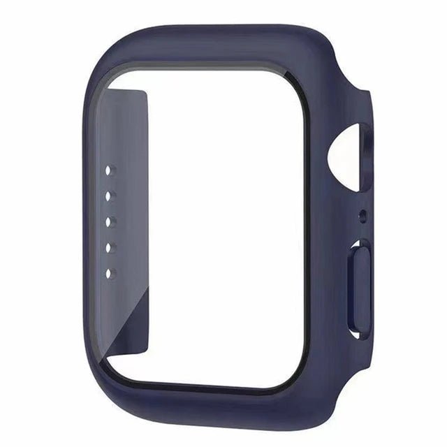 Apple Watch screenprotector met beschermhoes voor Series 5 tot 11 en SE in verschillende maten en kleuren