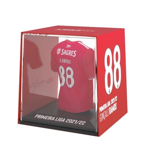 Gonçalo Ramos SL Benfica My Jersey 2021/2022 mini voetbalshirt met display case en Augmented Reality
