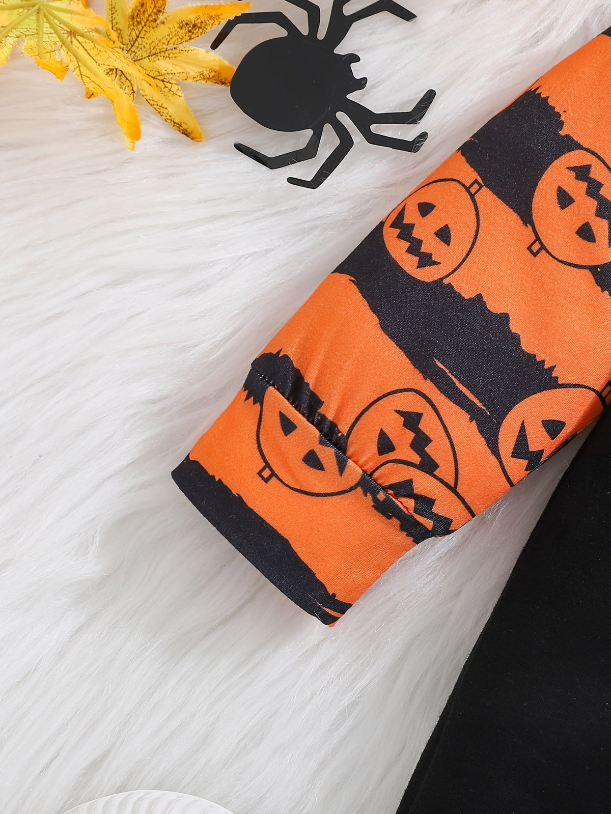 Halloween baby outfit met 2-delige bodysuit en muts