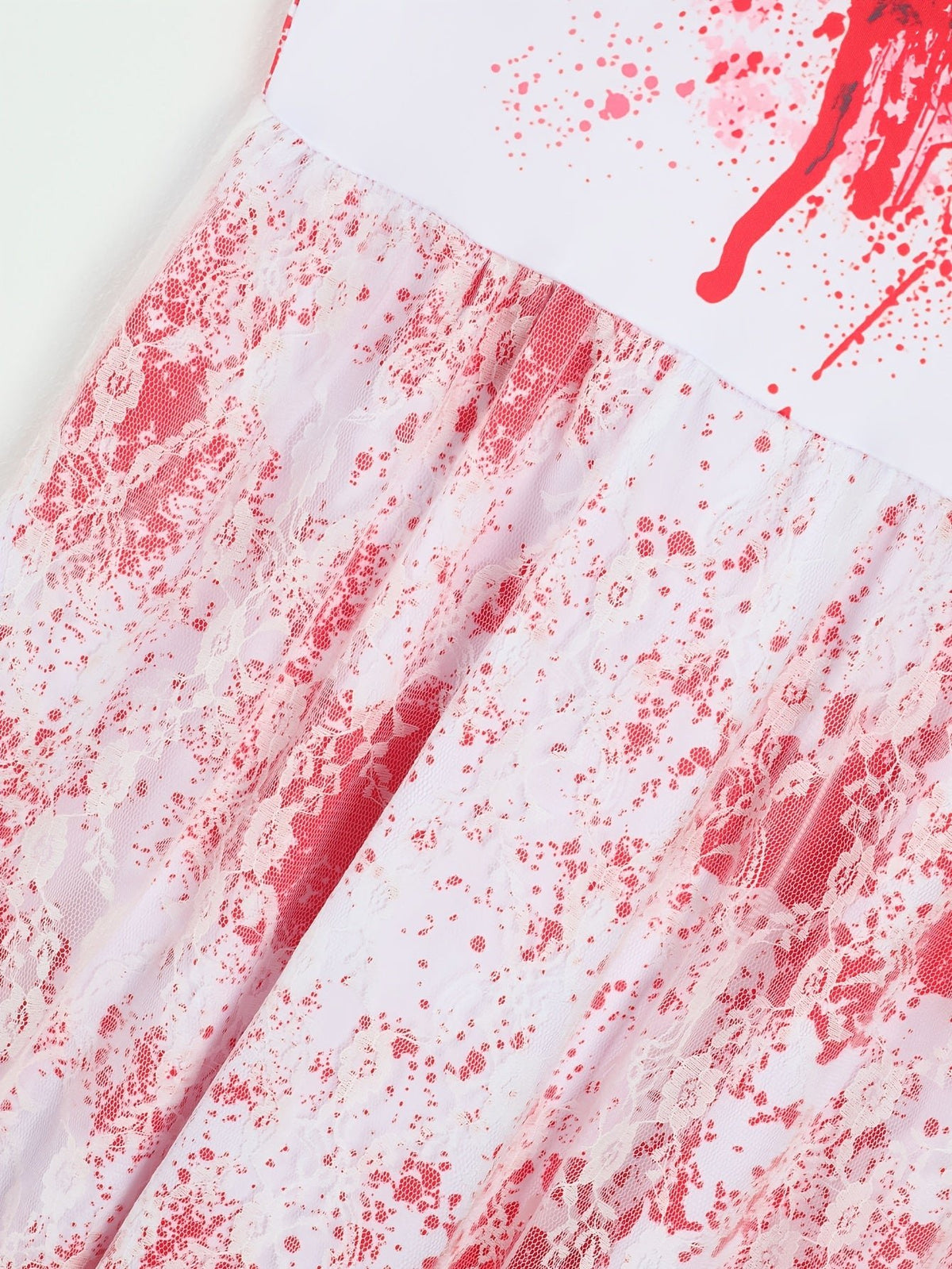 Witte Halloween geestbruid jurk voor dames met kant