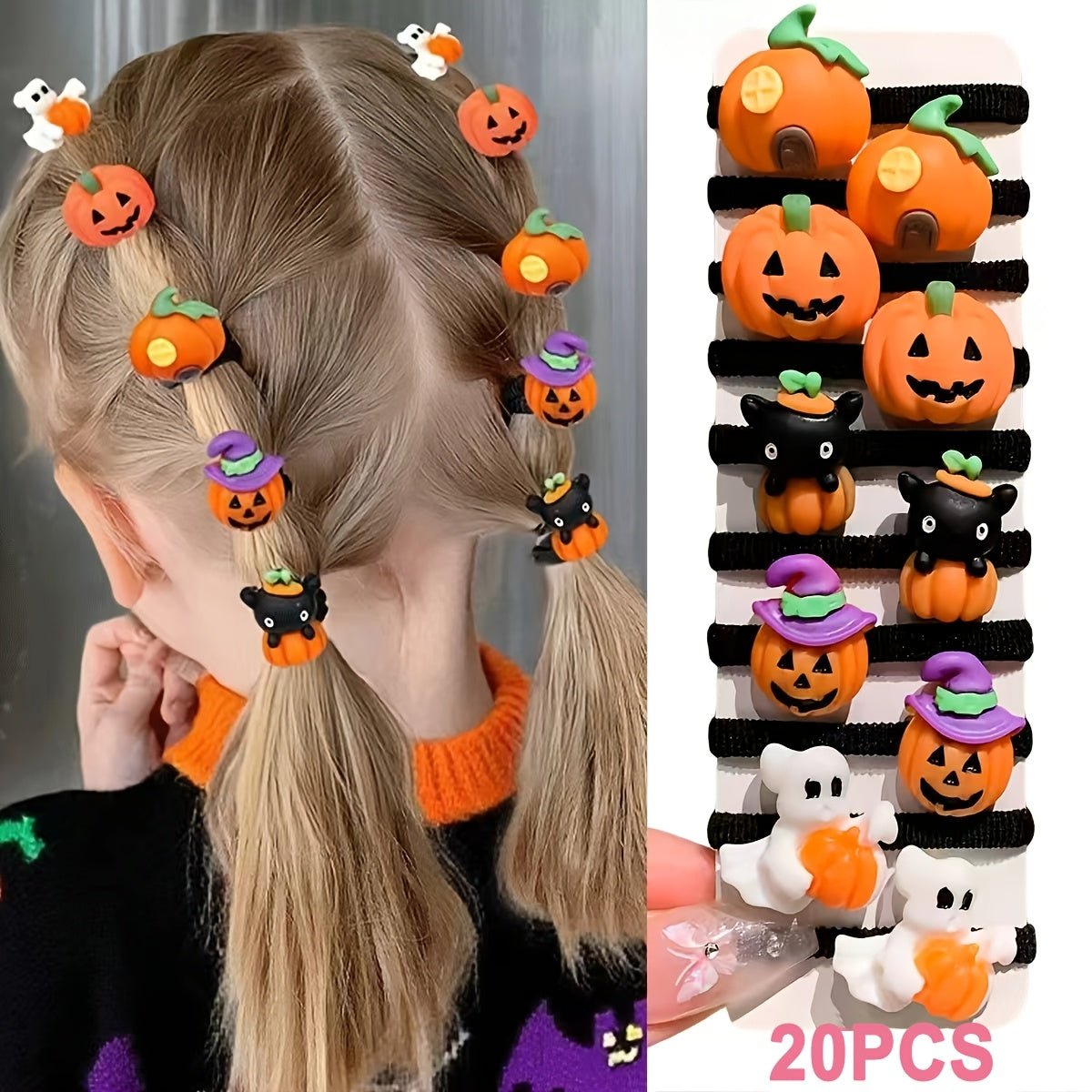 20 stuks Halloween haaraccessoires voor kinderen