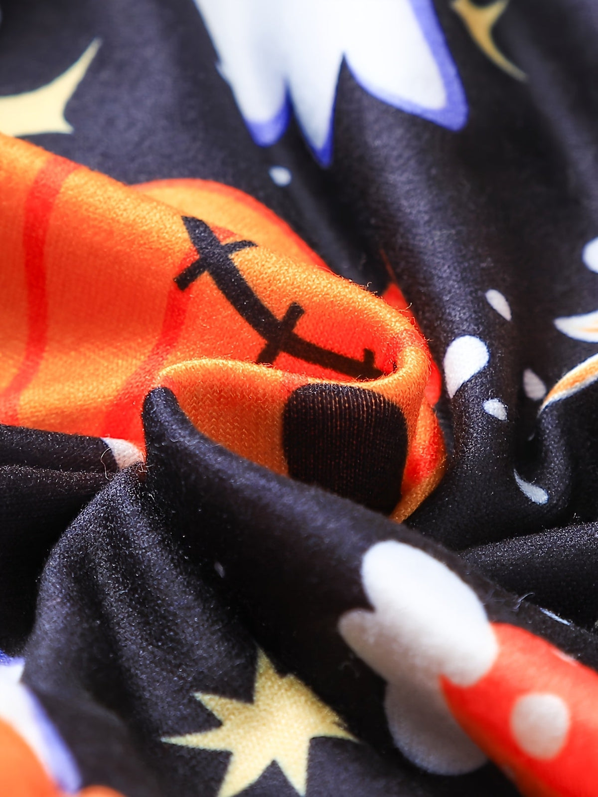 Oranje Halloween jurk met pompoen en spook