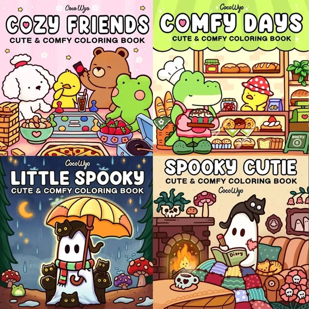 Halloween Kleurboek voor Volwassenen & Tieners – Cozy Friends - Spotlights shopping