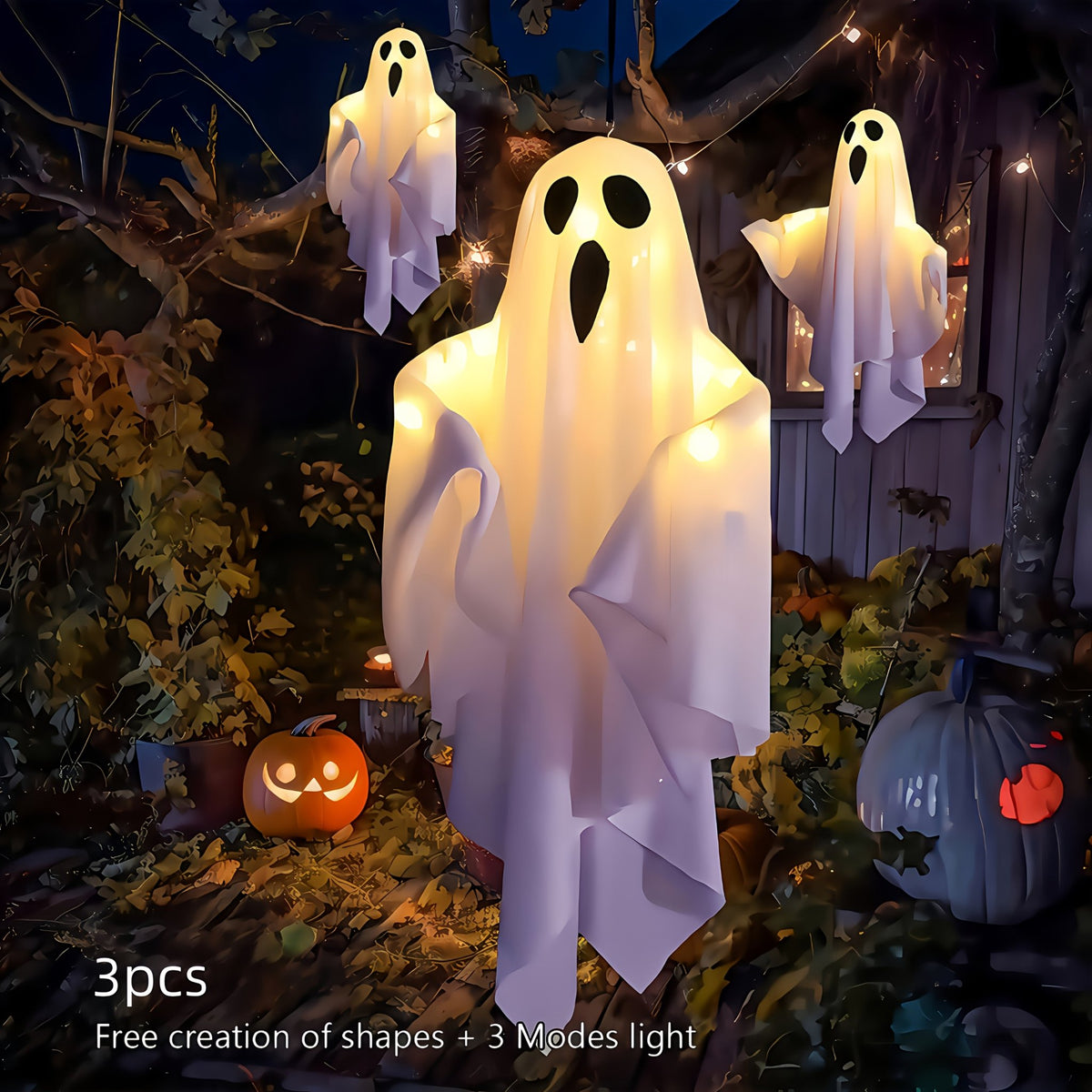 Halloween LED verlichting met lichtgevende ogen van 20 inch