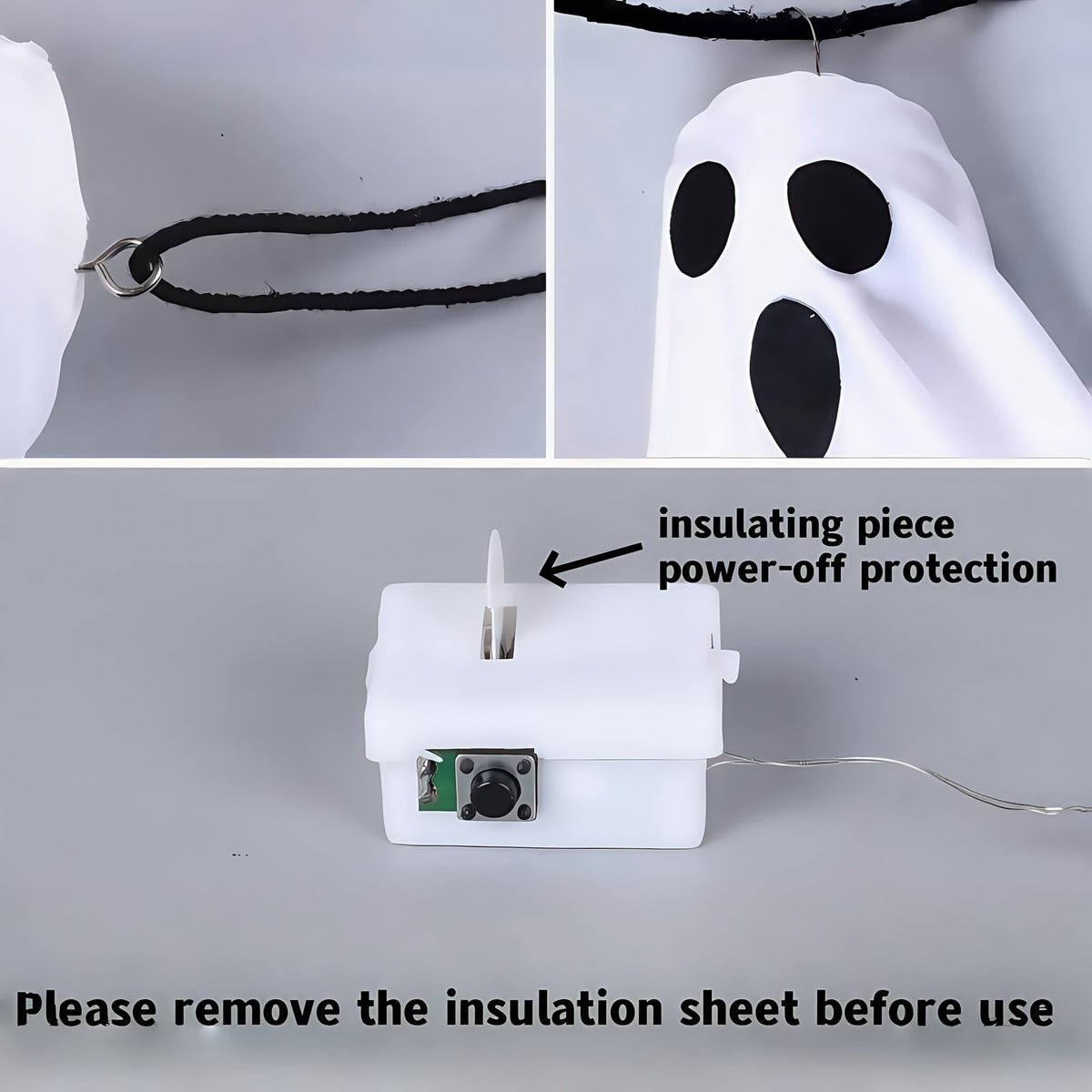 Halloween LED verlichting met lichtgevende ogen van 20 inch