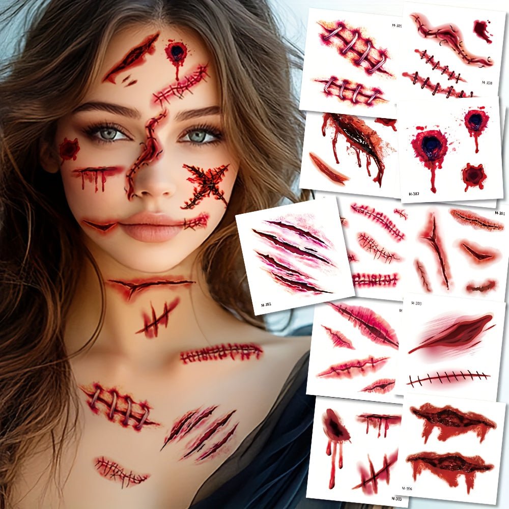 20 vellen tijdelijke Halloween neptatoeages