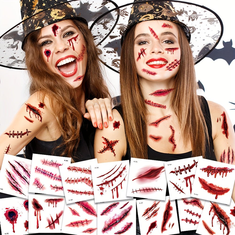 20 vellen tijdelijke Halloween neptatoeages