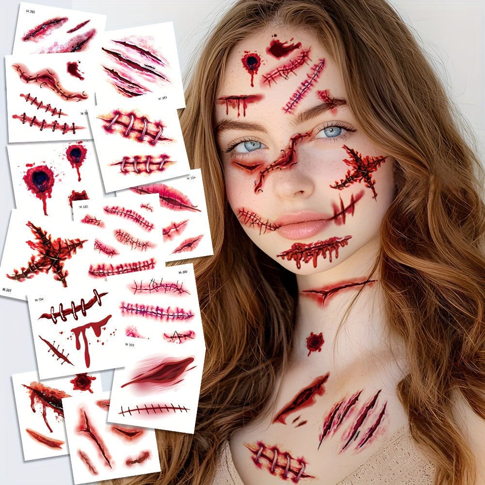 20 vellen tijdelijke Halloween neptatoeages