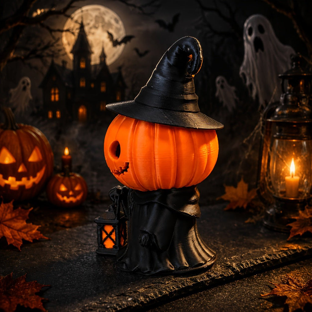 Halloween decoratie met pompoenbeeldje
