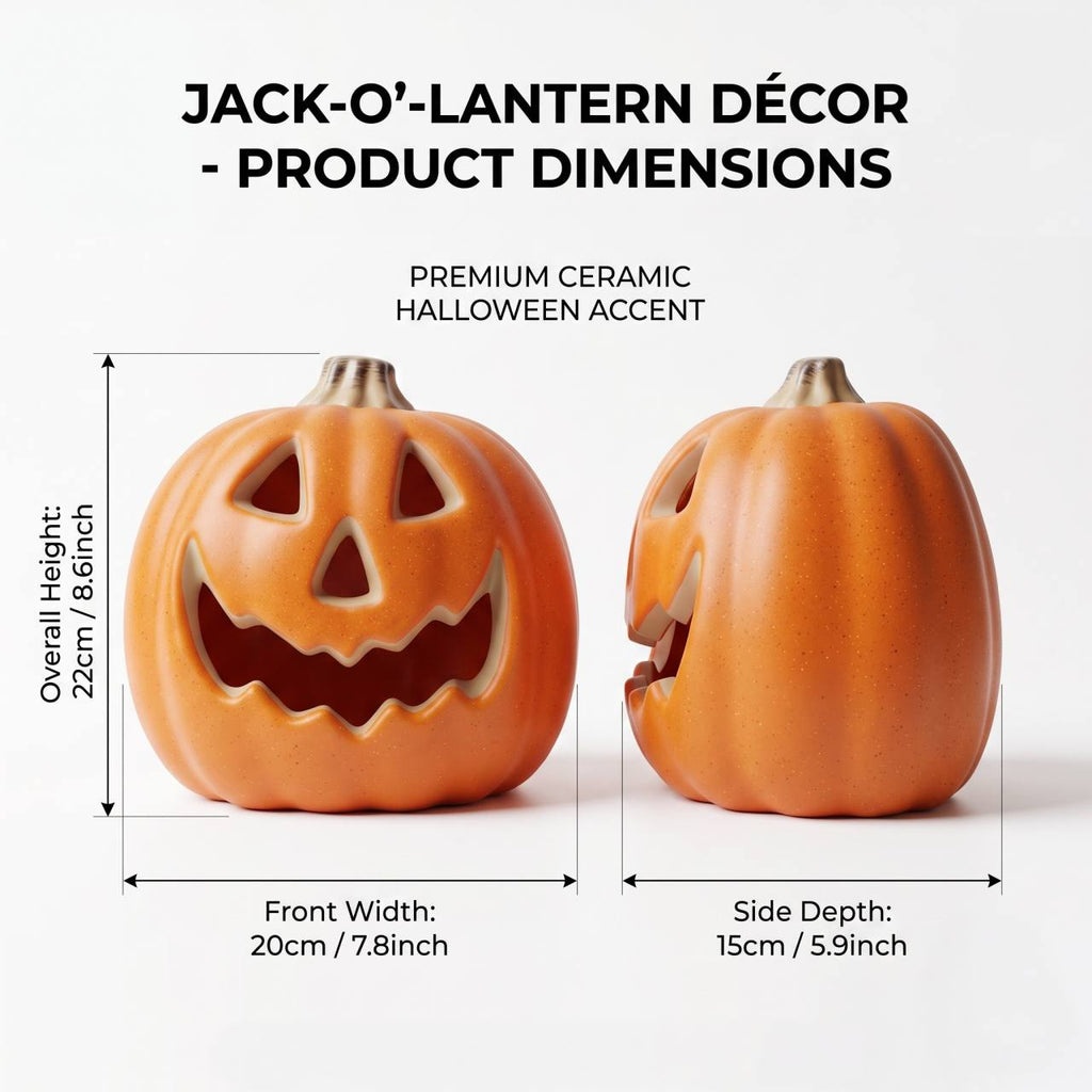 Halloween pompoenlamp LED met warm wit licht
