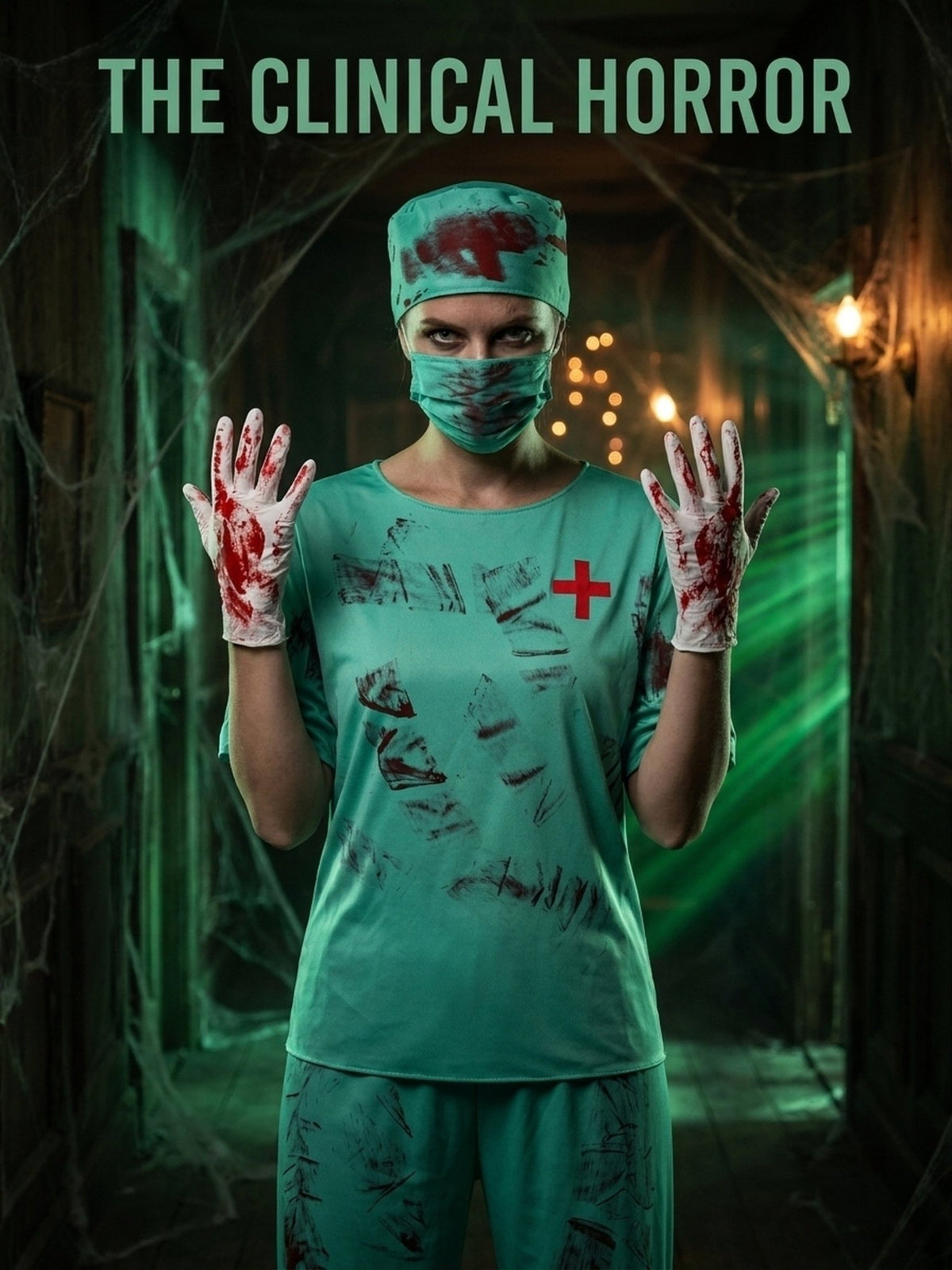 Bloederige doktersjas voor Halloween