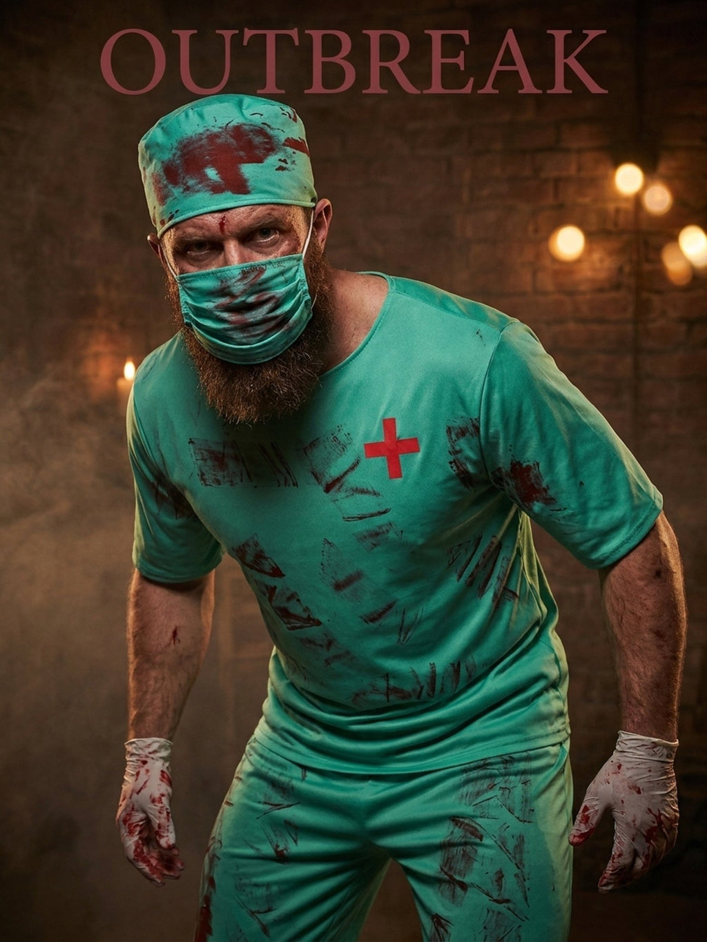 Bloederige doktersjas voor Halloween