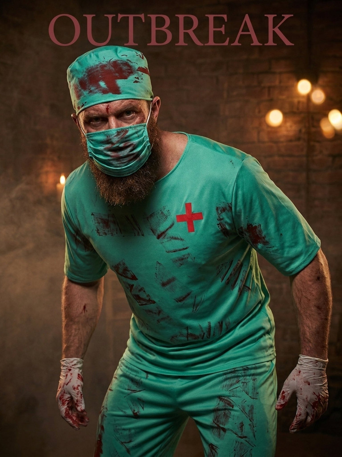 Bloederige doktersjas voor Halloween