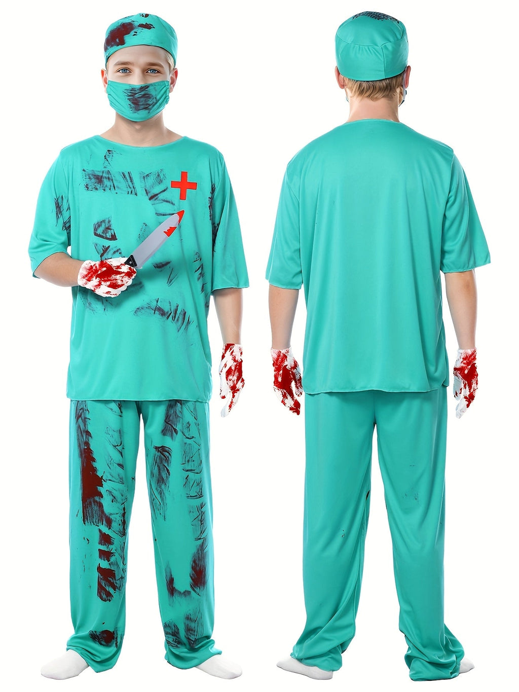 Bloederige doktersjas voor Halloween