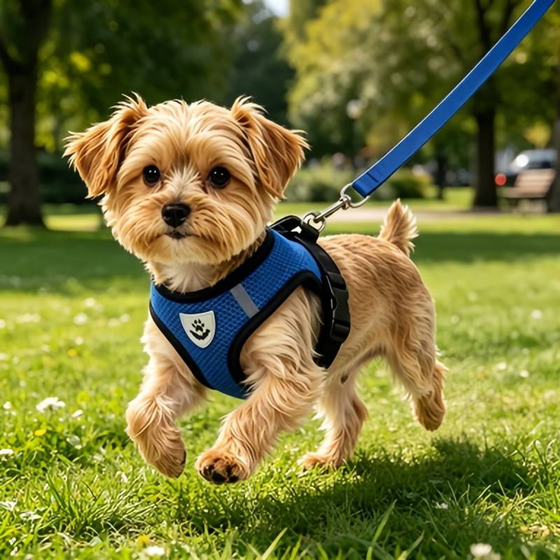 Reflecterende huisdier harnas set met ademend mesh vest en riem voor katten, kittens, puppy's en kleine honden