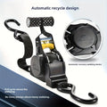 Automatische heavy-duty spanband met oprolmechanisme voor veilige ladingzekering