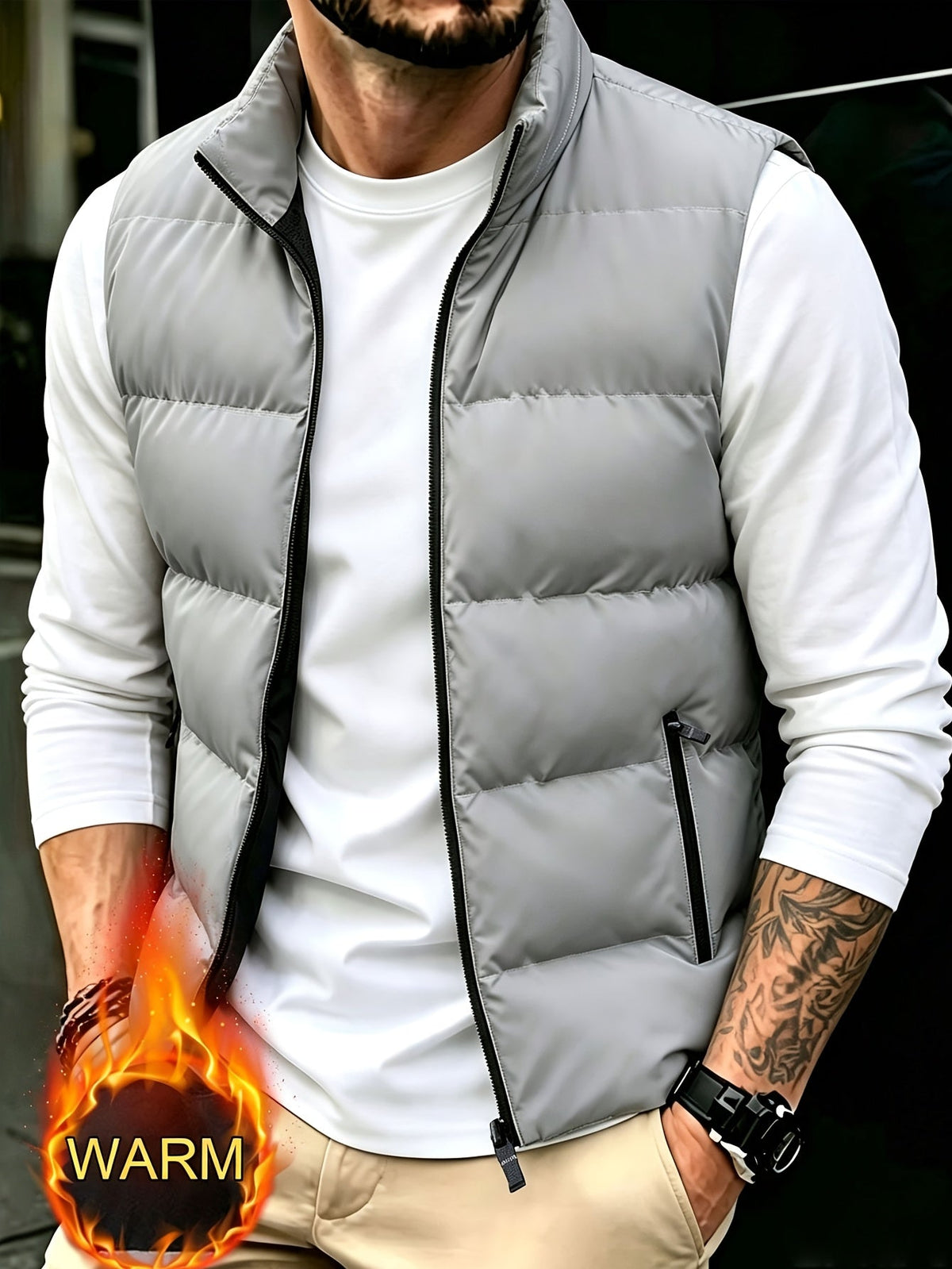 Casual bodywarmer voor heren