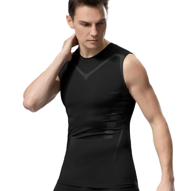 Mouwloos compressieshirt voor sport en training
