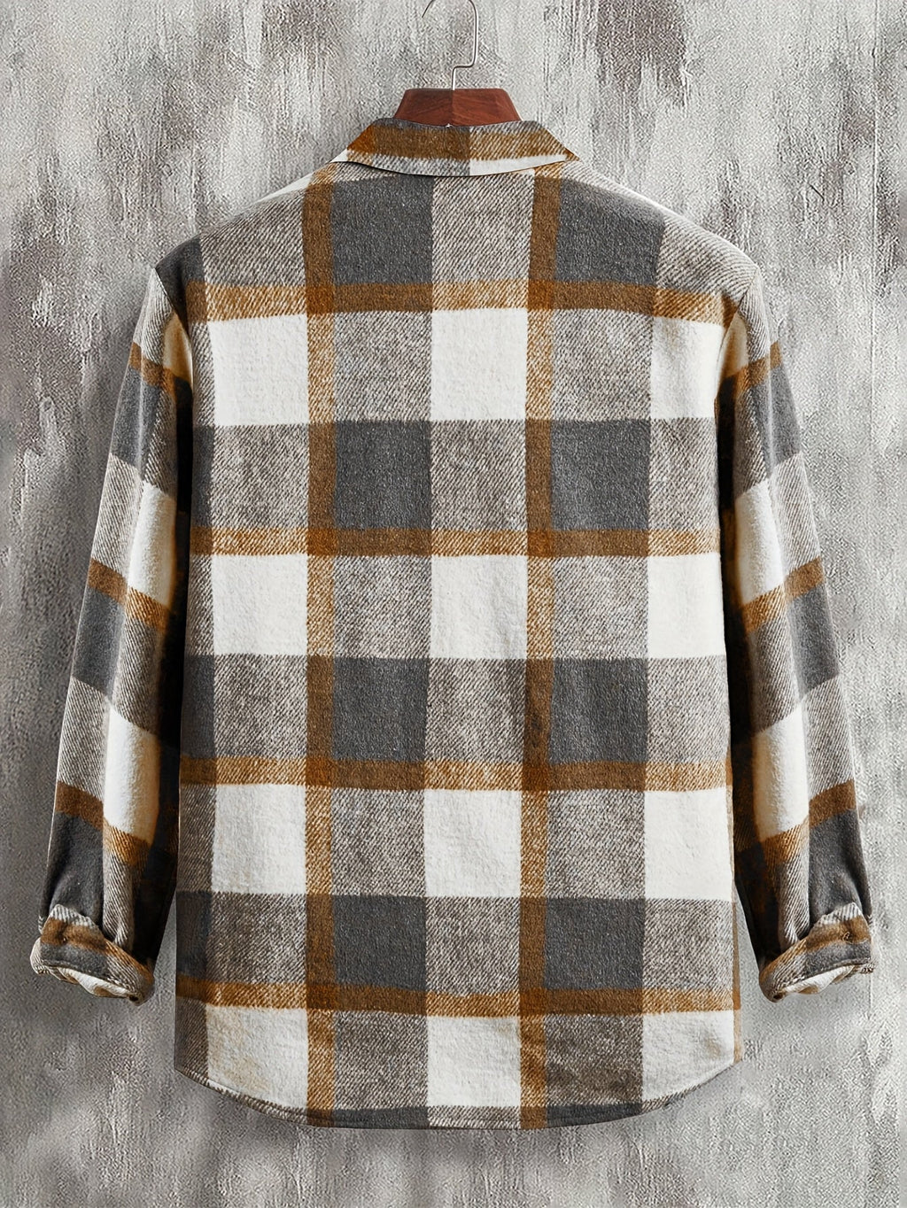 Heren geruite jas in vintage stijl