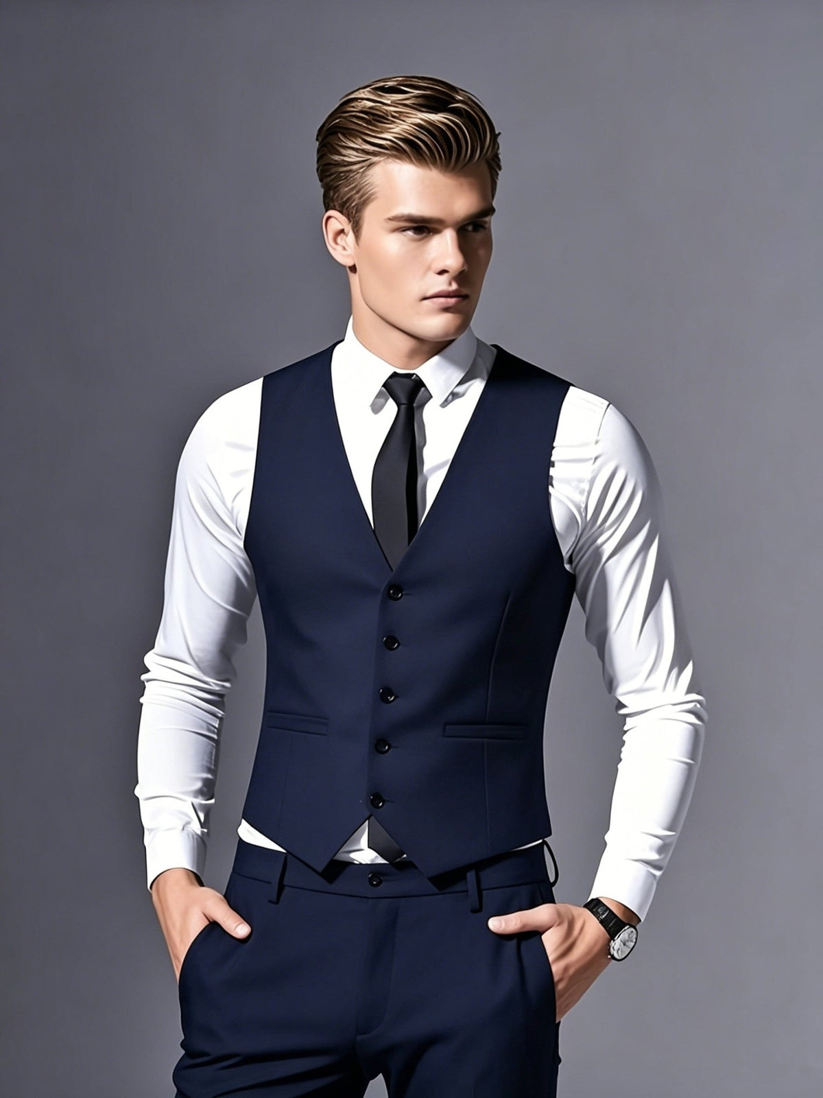Heren gilet voor een formele outfit